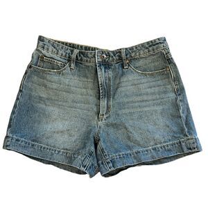 Articles of Society | High Rise Jean Shorts 27 Blue Denim Medium Wash
